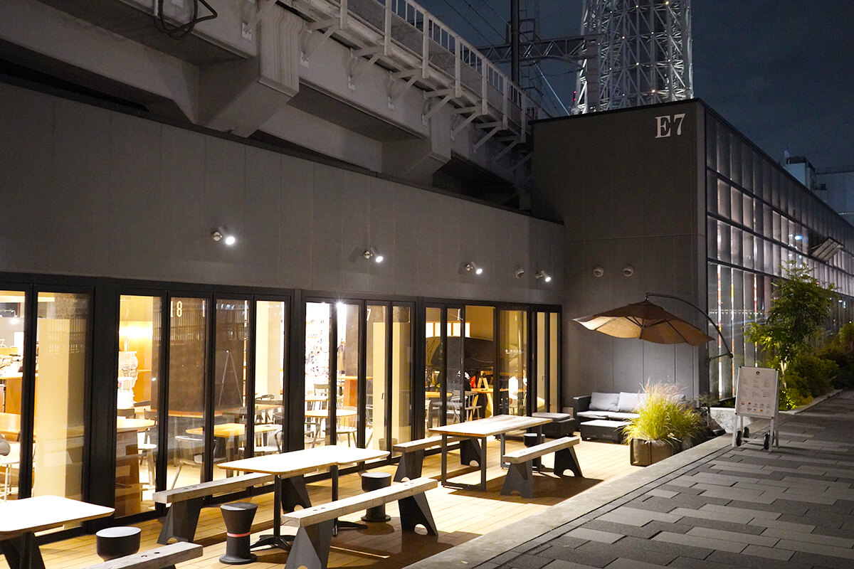 カフェテラス席