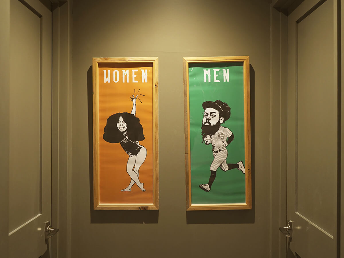 更衣室の入口の写真